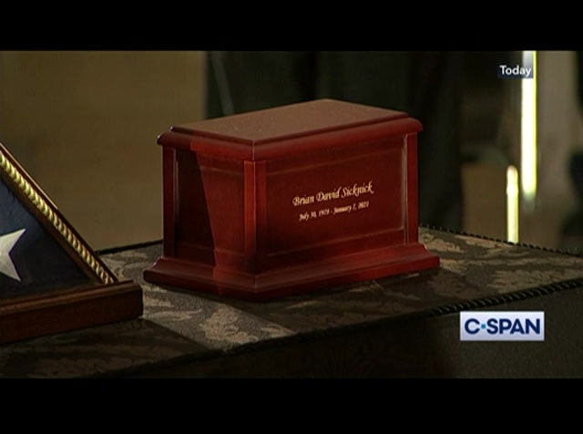 Memorial Service for Officer Sicknick at U.S. Capitol : CSPAN : February 3, 2021 7:11pm-7:54pm EST