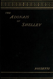 Cover of edition adonaisedited00shelrich